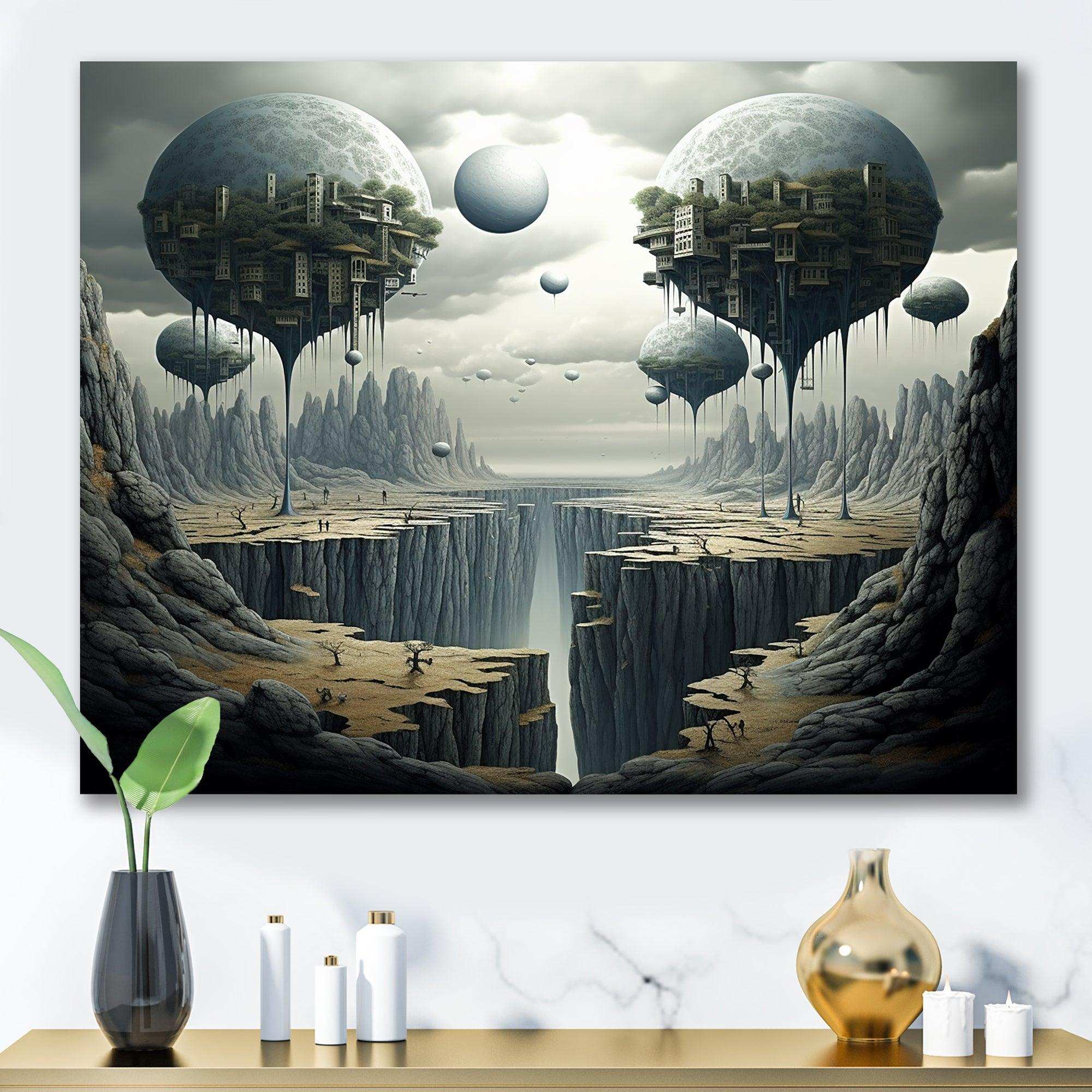 Mind-blowing surreal landscape II - Landscapes Canvas Wall Art