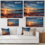 Tranquil Beach and Whimsical Clouds