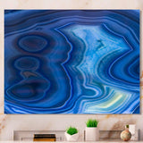 Blue Agate Stone Design