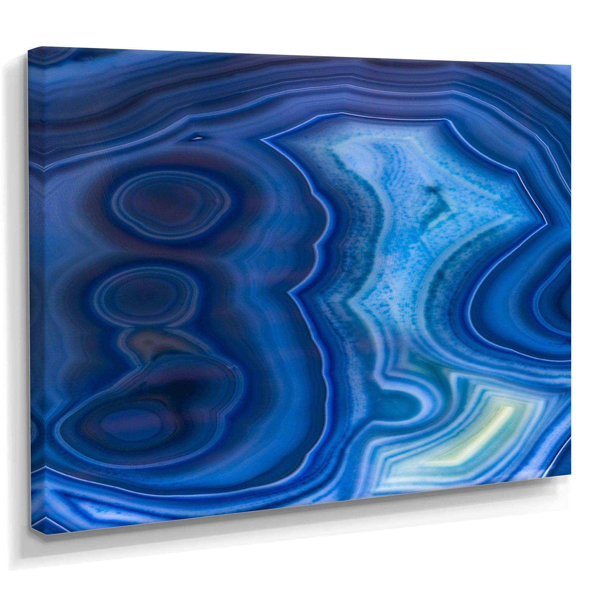 Blue Agate Stone Design