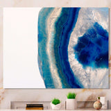 Macro of Blue Agate Stone