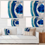 Macro of Blue Agate Stone