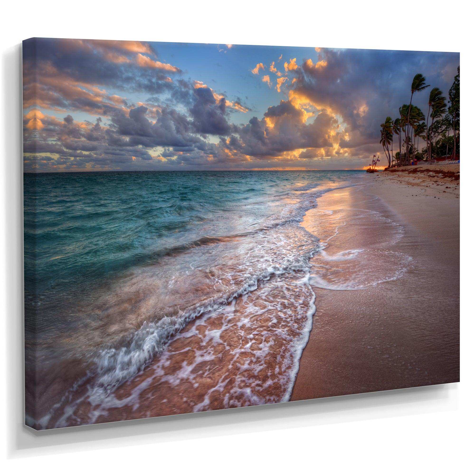 Palm Trees on Clear Sandy Beach
