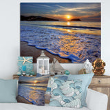 Calm Seashore with Blue Waves