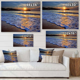 Calm Seashore with Blue Waves