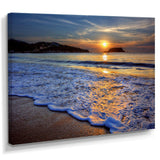 Calm Seashore with Blue Waves