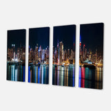 New York Midtown Night Panorama Multi-Panels