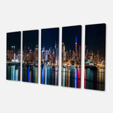 New York Midtown Night Panorama Multi-Panels