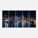 New York Midtown Night Panorama Multi-Panels