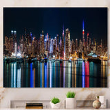 New York Midtown Night Panorama