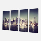 Black and White NYC Night Panorama Multi-Panels