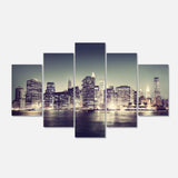 Black and White NYC Night Panorama Multi-Panels
