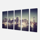 Black and White NYC Night Panorama Multi-Panels