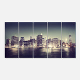 Black and White NYC Night Panorama Multi-Panels