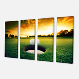 Golf Ball Near Hole Multi-Panels