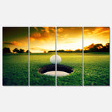 Golf Ball Near Hole Multi-Panels