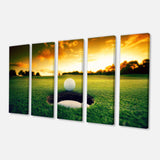 Golf Ball Near Hole Multi-Panels