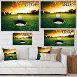 Golf Ball Near Hole