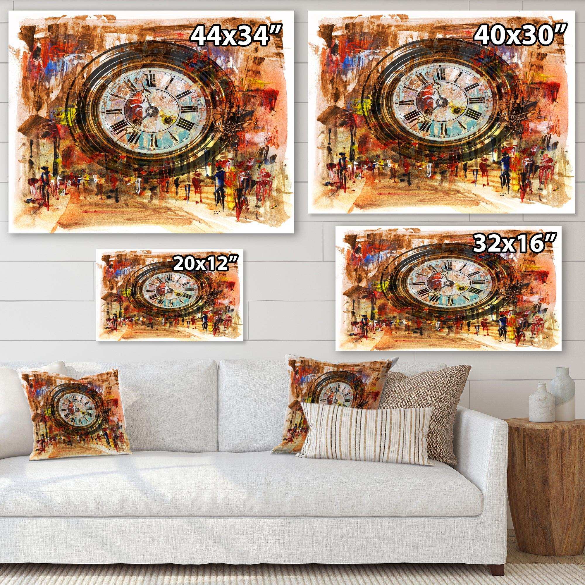 People and Time Acrylic Painting