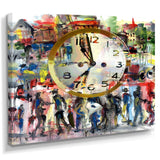 People and Time Acrylic Watercolor