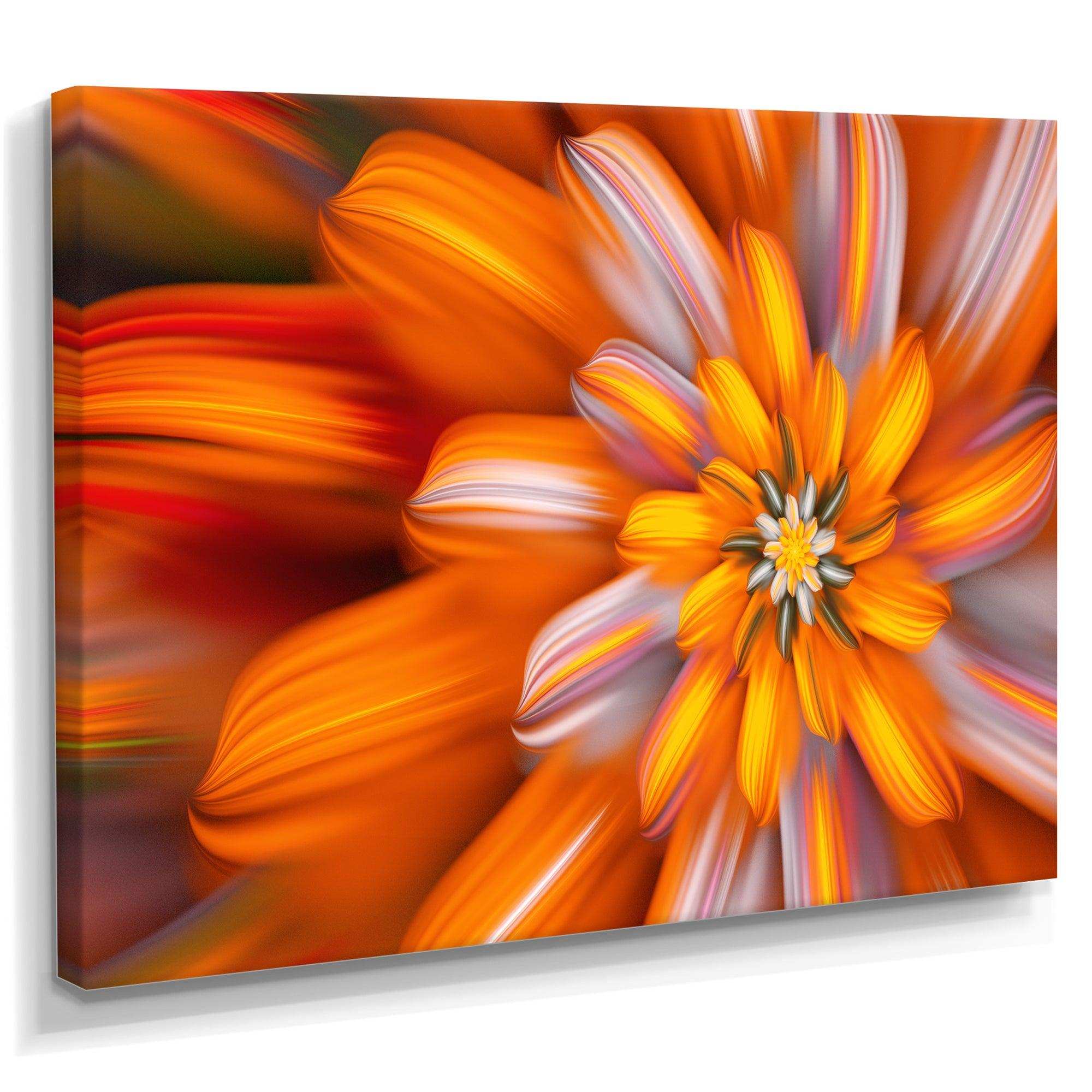 Massive Orange Fractal Flower