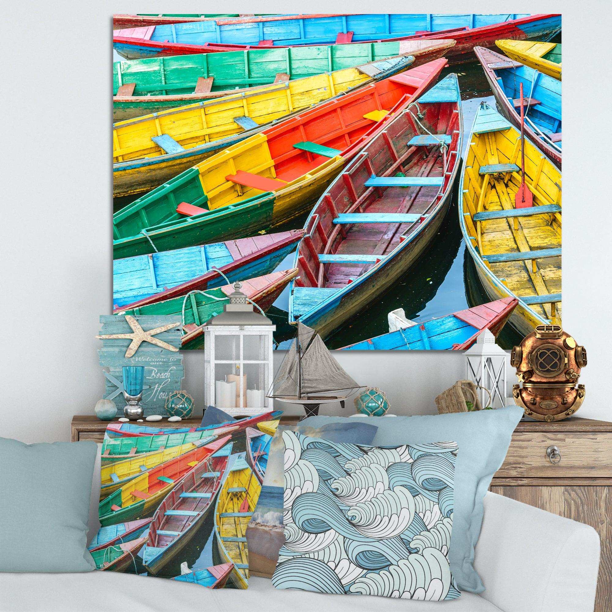 Rowing Boats on the Lake in Pokhara