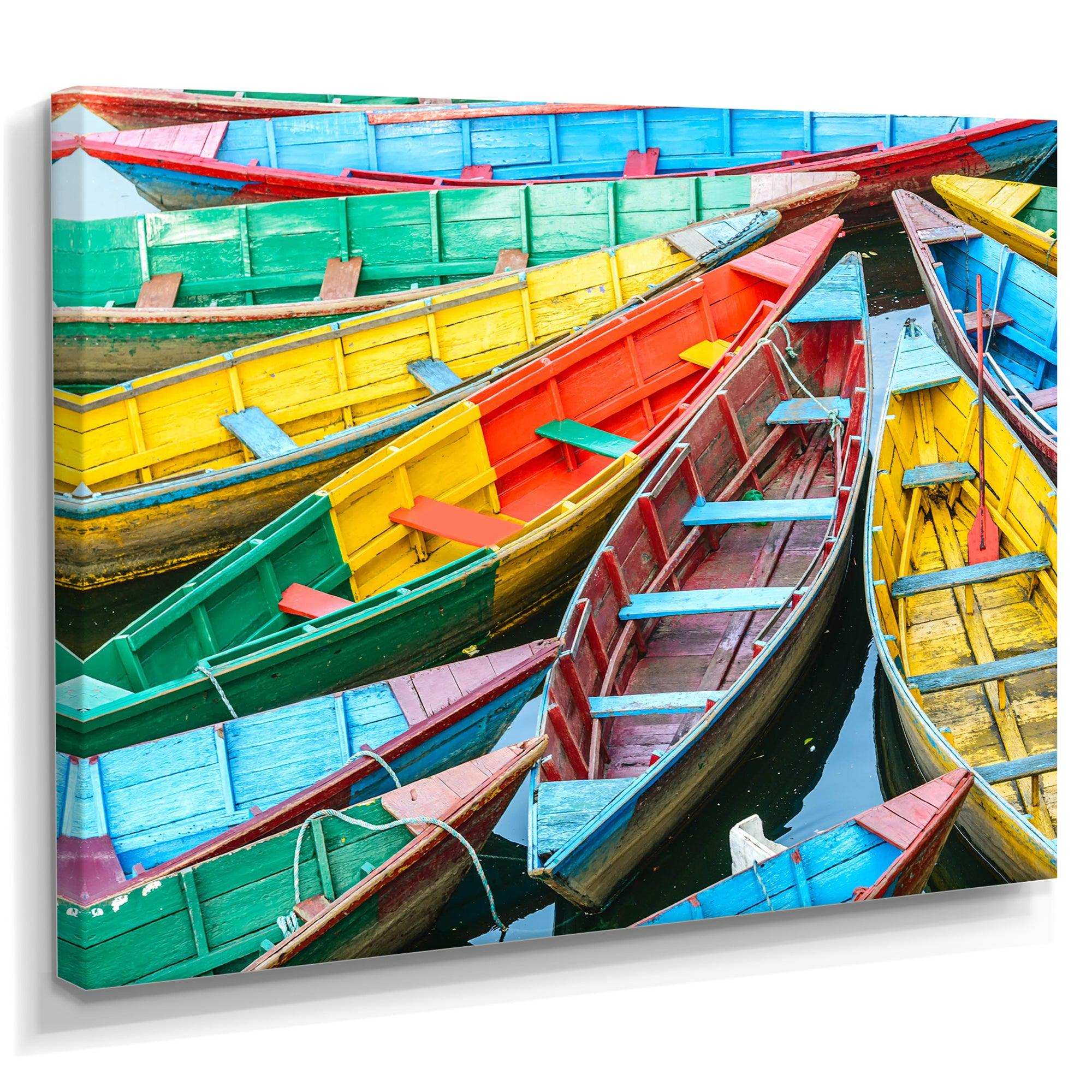 Rowing Boats on the Lake in Pokhara