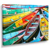 Rowing Boats on the Lake in Pokhara