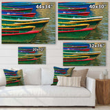 Color Boats on Phewa Lake Nepal