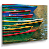 Color Boats on Phewa Lake Nepal