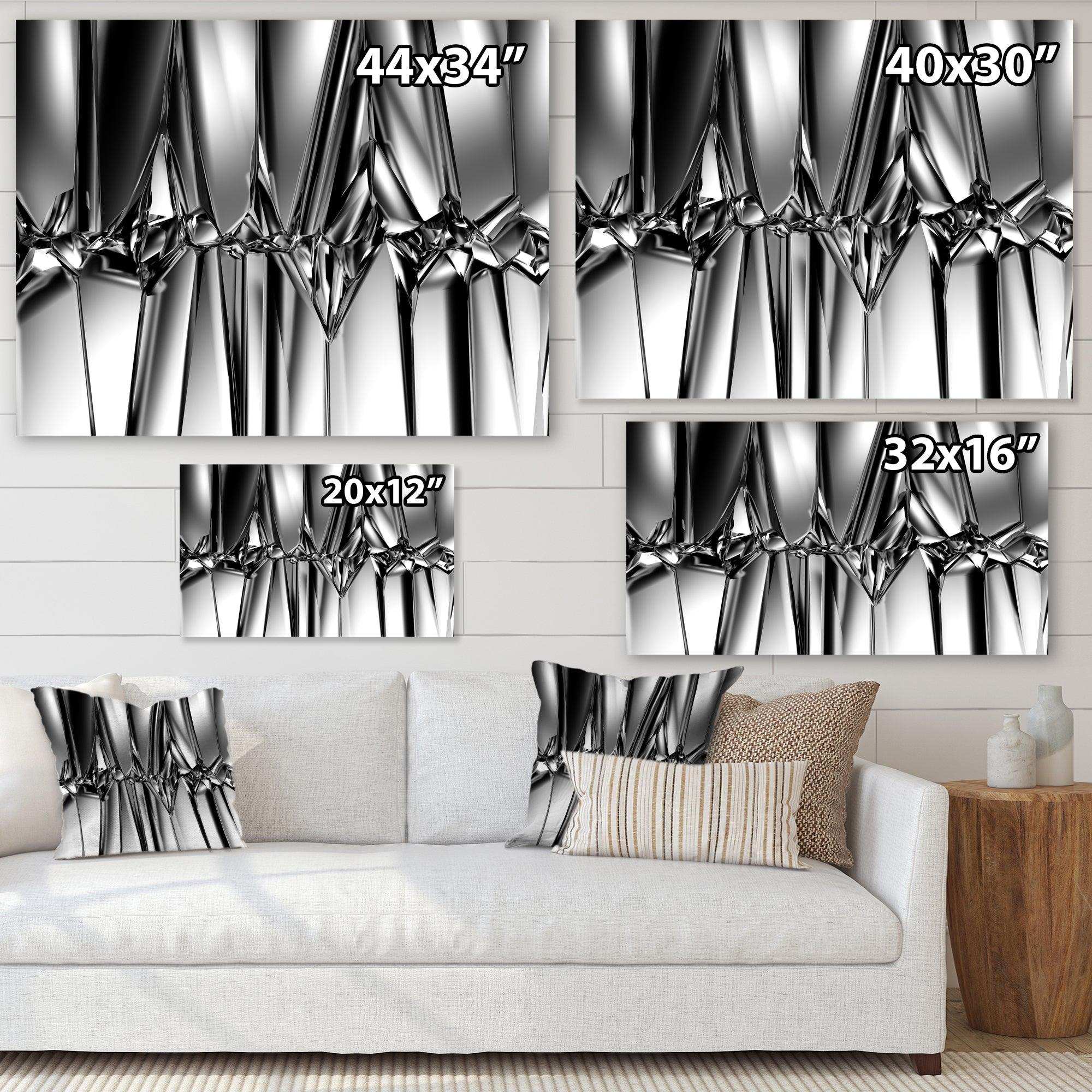 Black White Crystal Background