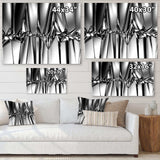 Black White Crystal Background