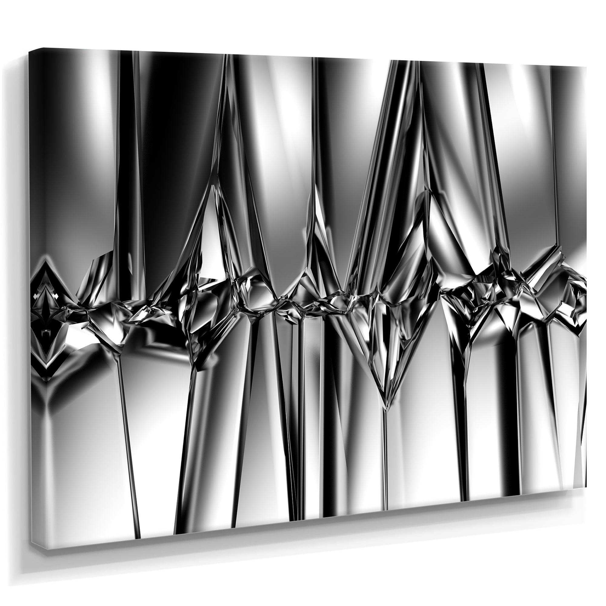 Black White Crystal Background