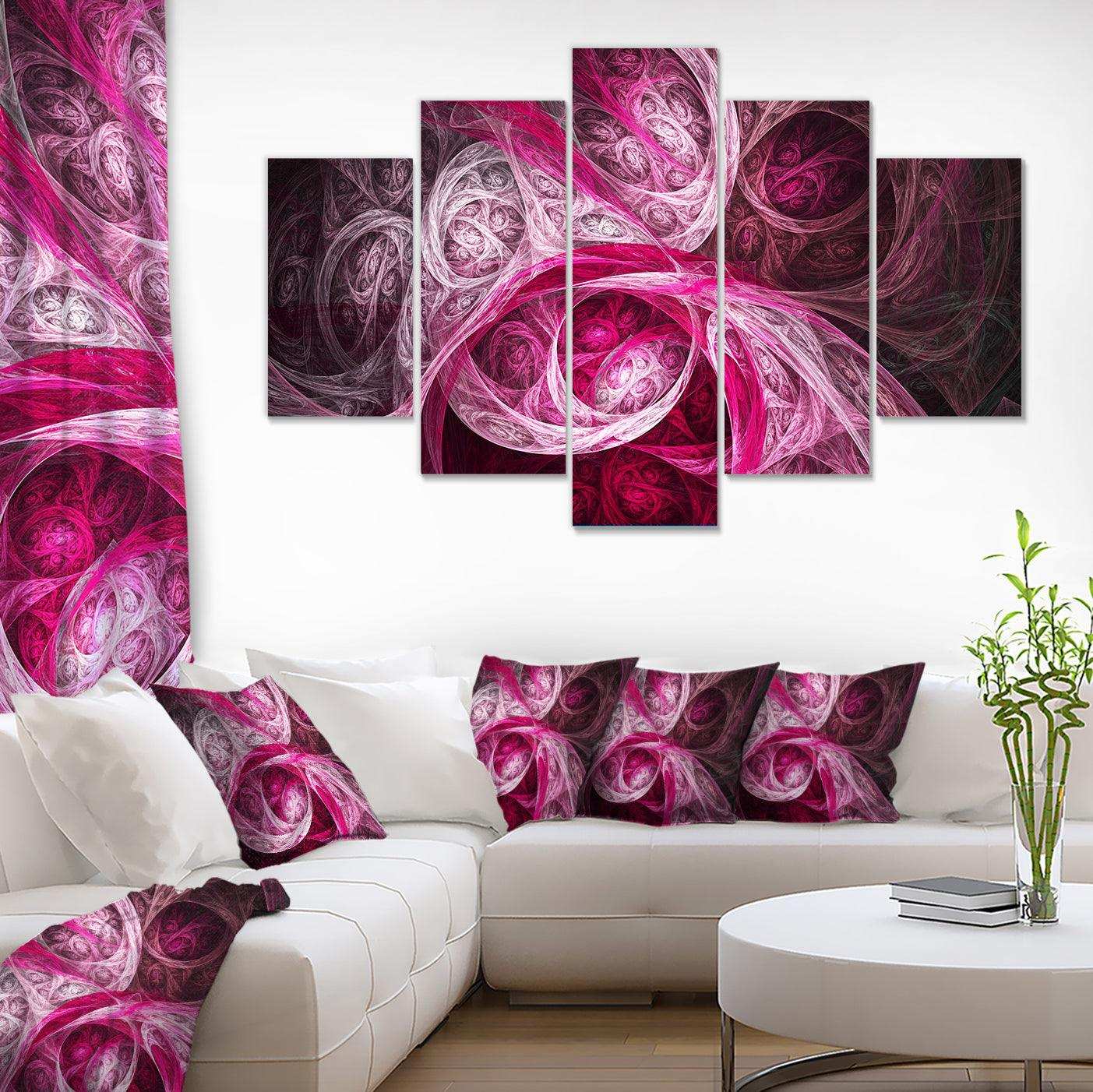 Mystic Pink Fractal Multi-Panels