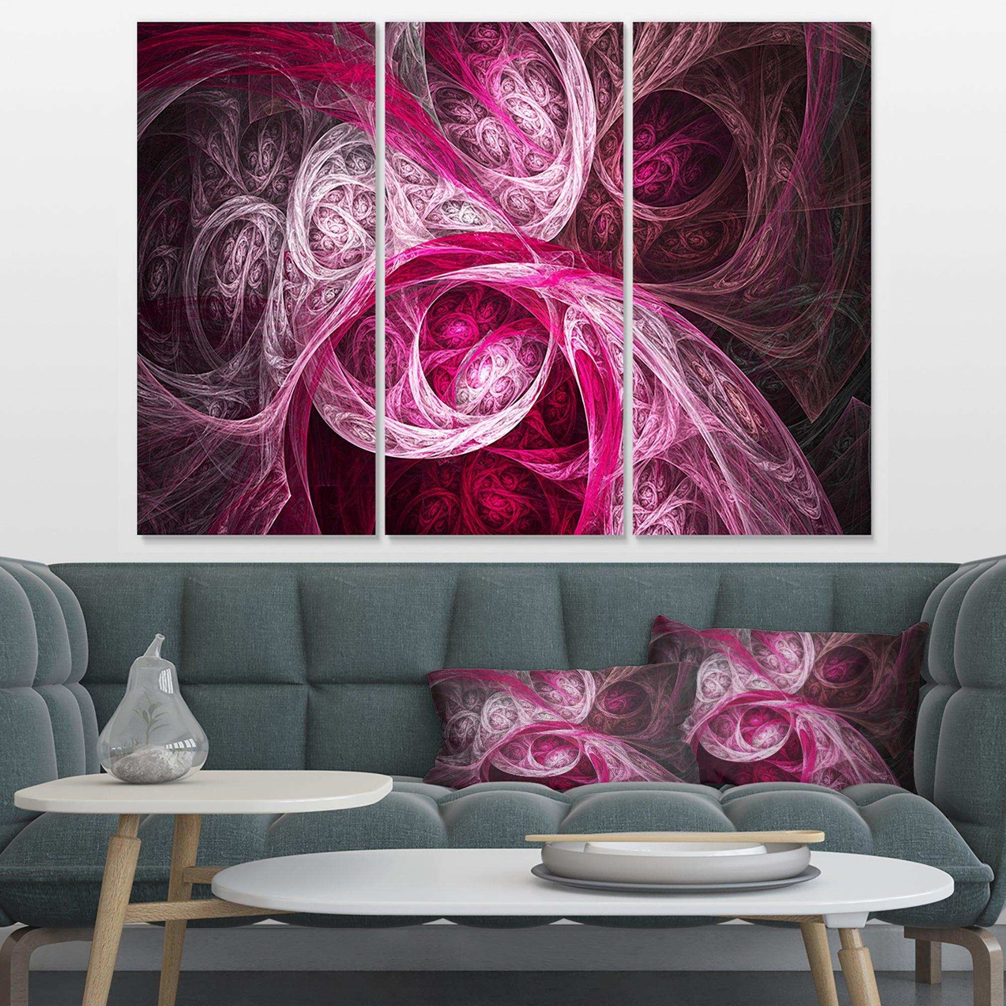 Mystic Pink Fractal Multi-Panels
