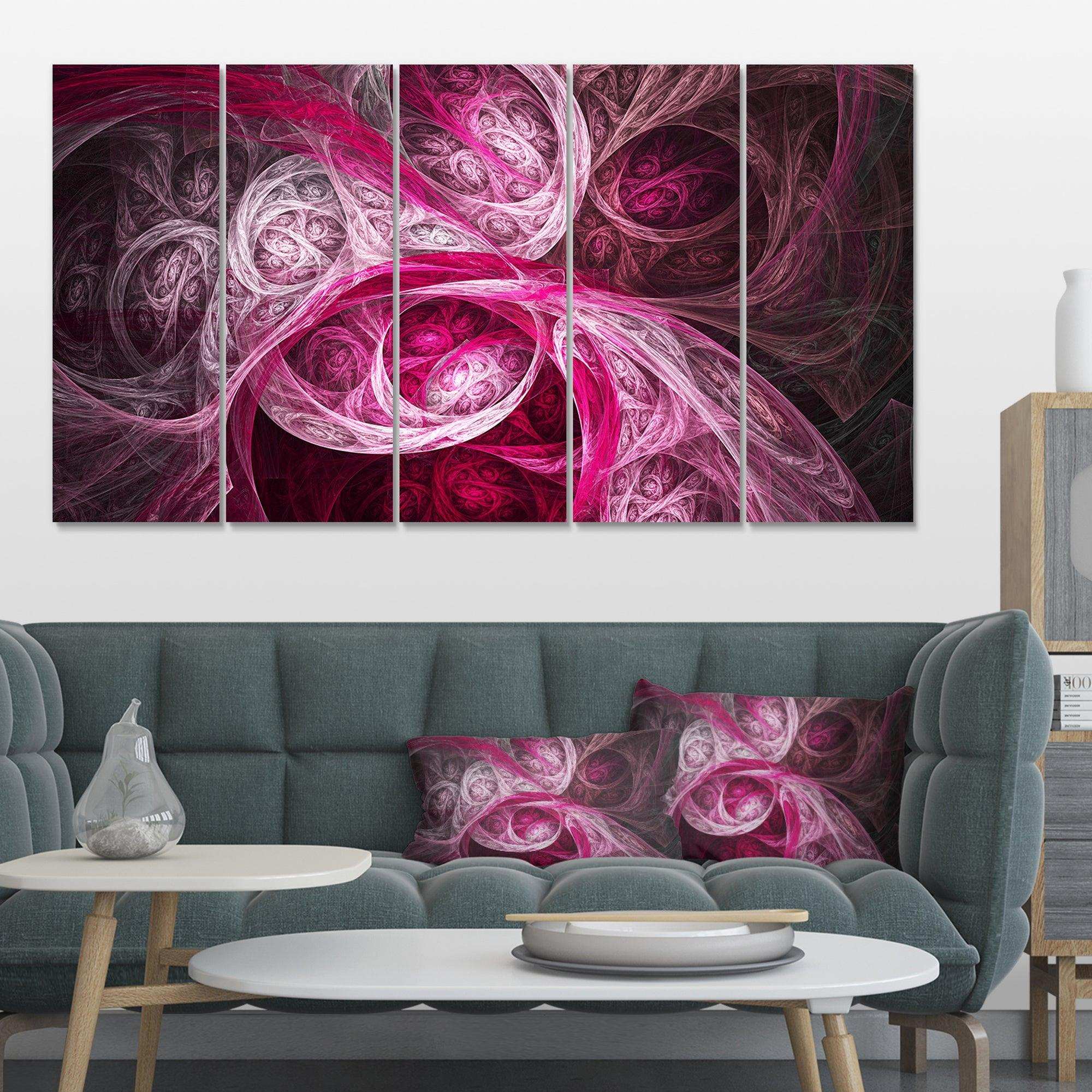 Mystic Pink Fractal Multi-Panels
