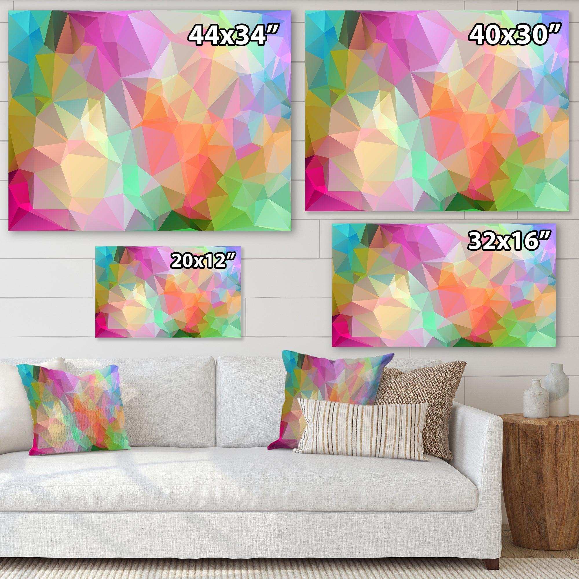 Multi Color Polygonal Mosaic Pattern