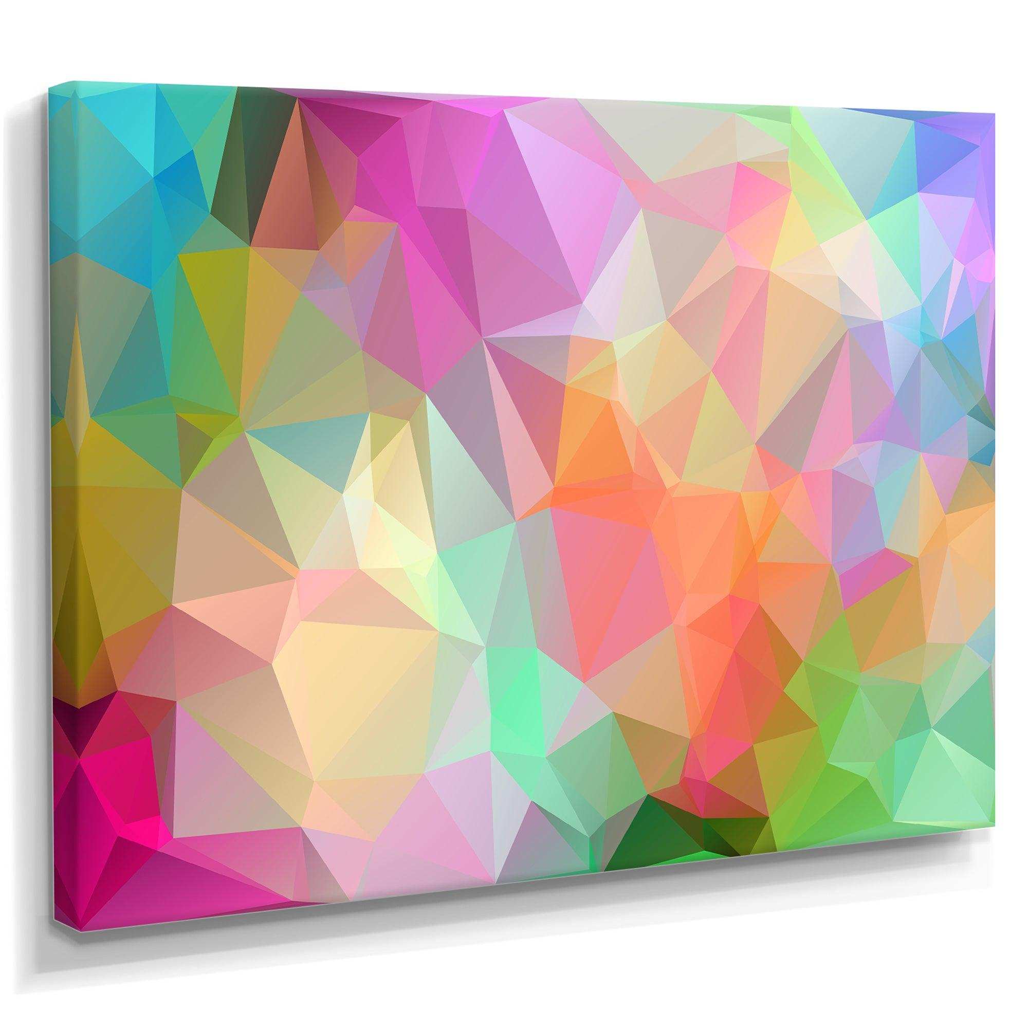 Multi Color Polygonal Mosaic Pattern