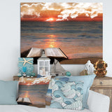 Open Bible in Cloudy Sunset