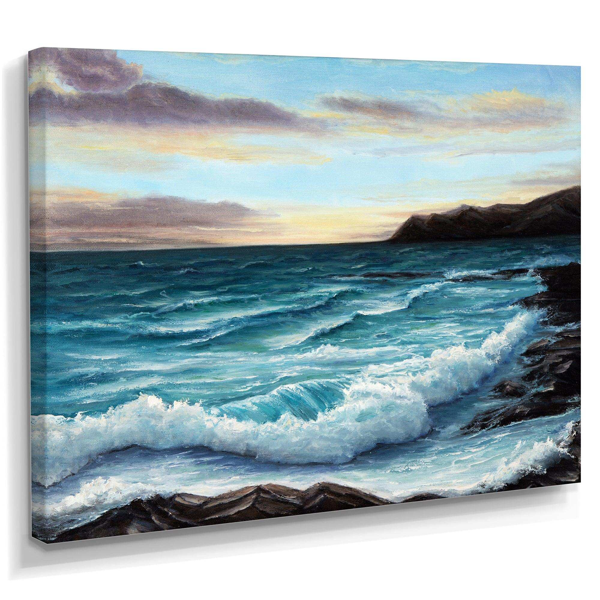 Ocean Waves at Seashore