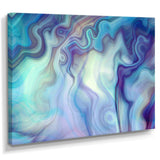 Marbled Colours in Shades of Turquoise and Purple