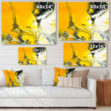 White and Yellow Marbled Acrylic with a cloud of Black
