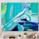 Oil On Canvas Textured Composition IX