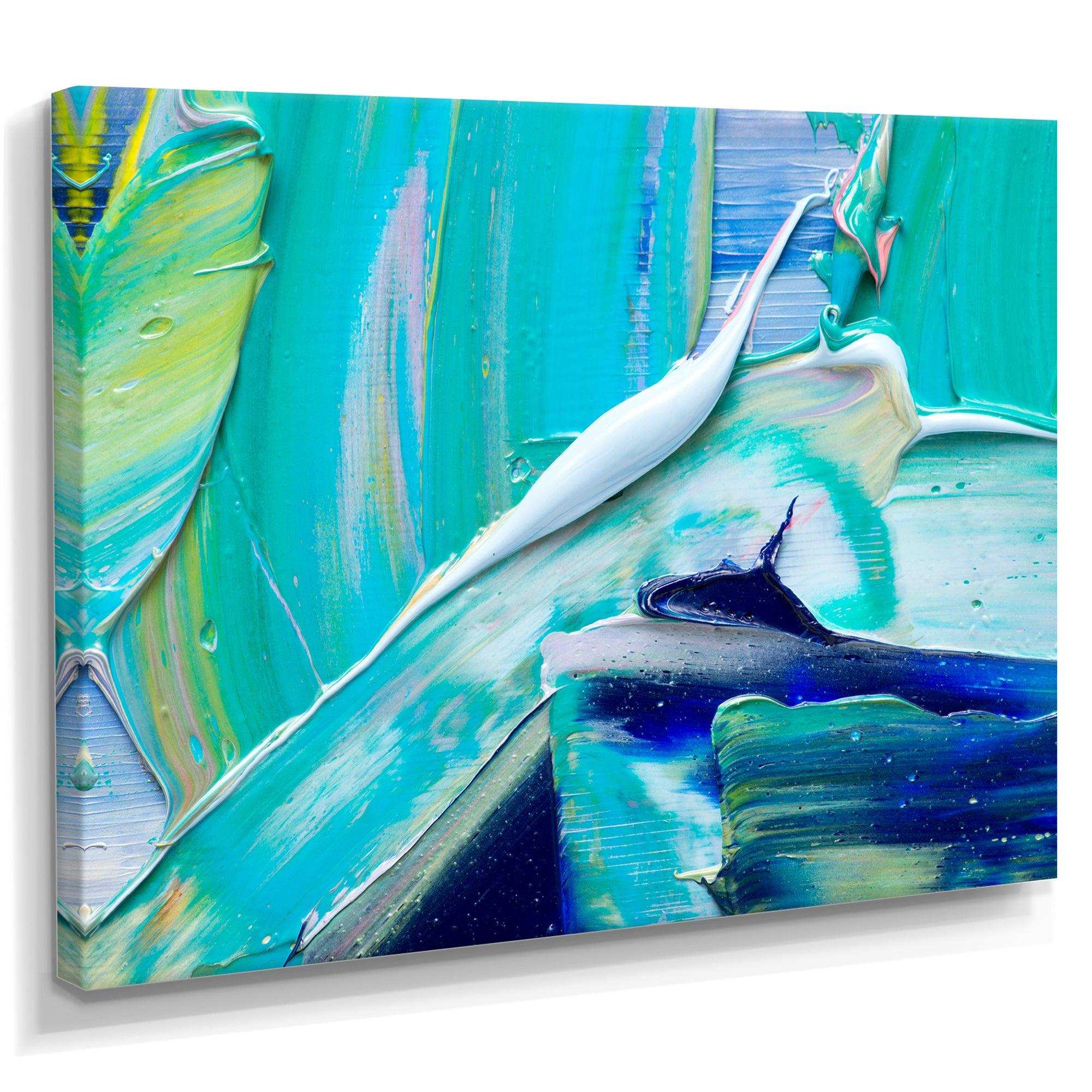 Oil On Canvas Textured Composition IX