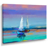 Impressionist Seascape With Little Ships II
