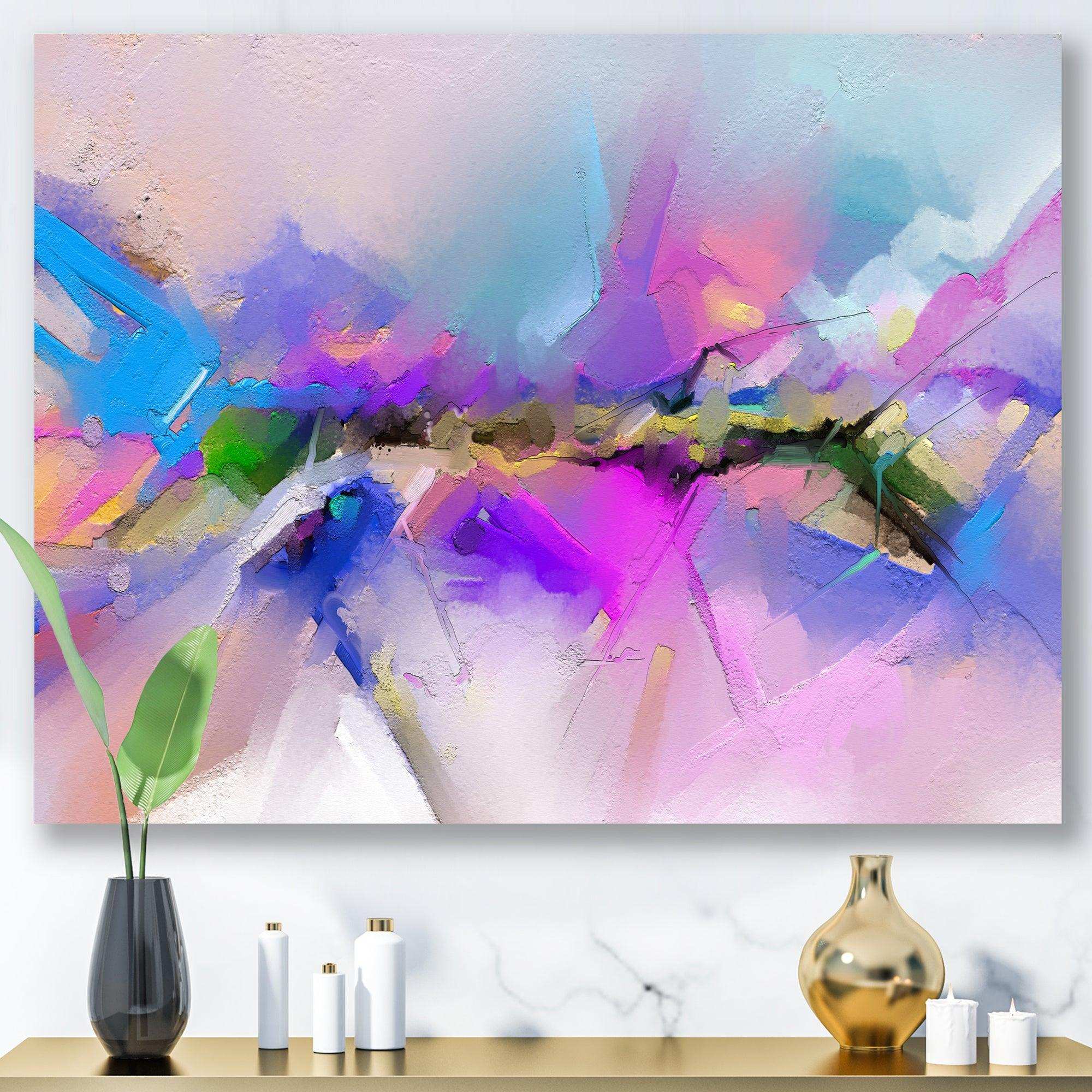 Black River On Purple And Blue Landscape