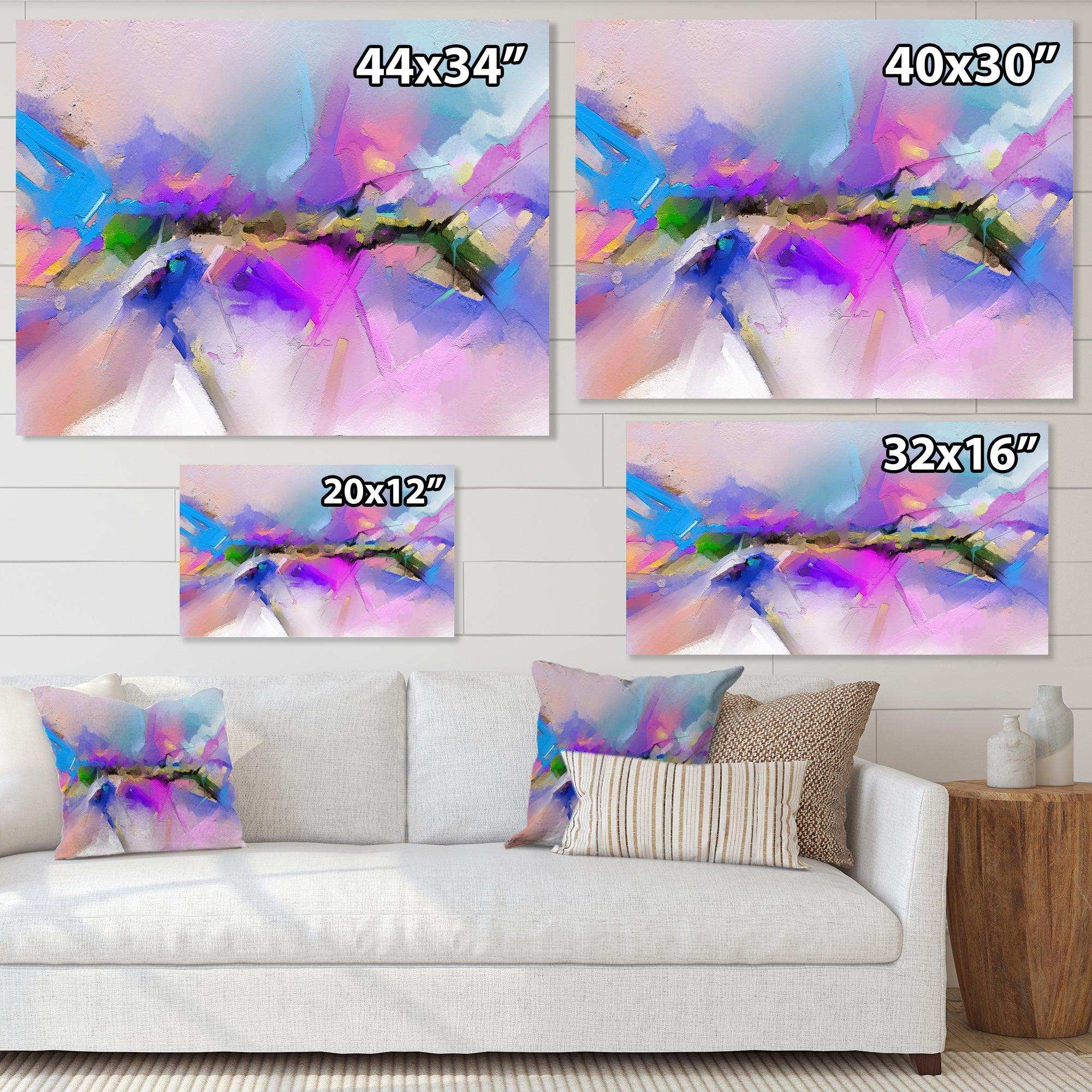 Black River On Purple And Blue Landscape