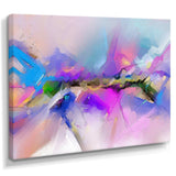 Black River On Purple And Blue Landscape