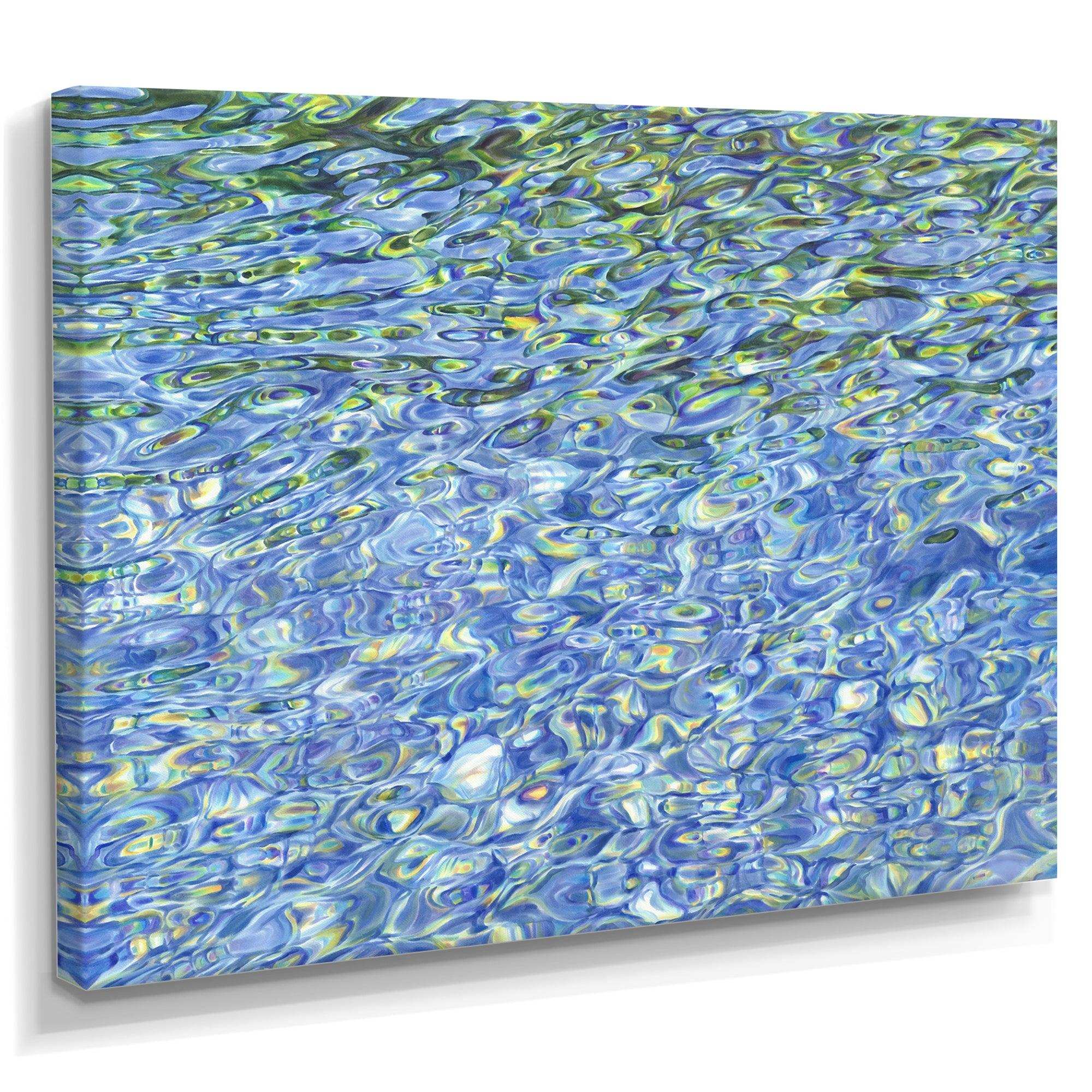 Sunny Water With Transparent Waves Reflecting Gentle Sunshine II