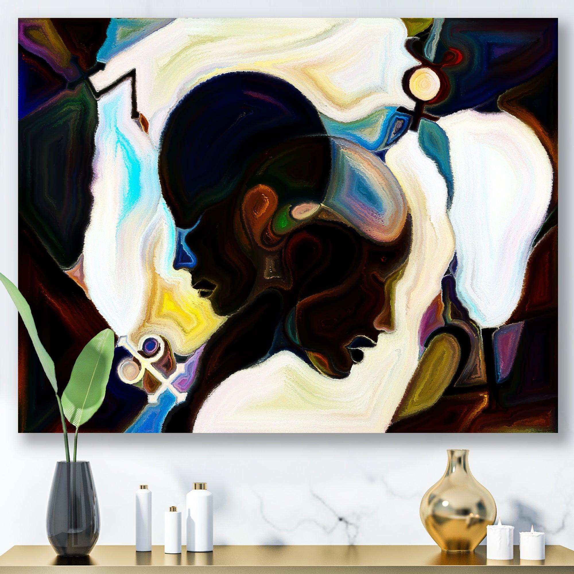 Union Of Male And Female Faces I